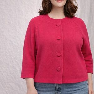 Vintage 1980s Pendleton Pink Wool Jacket – Size XL